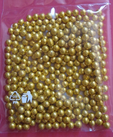 Cukrové kuličky (zlaté č.1) 100g/sáček